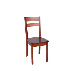 wooden chair isolated on white background