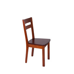 wooden chair isolated on white background
