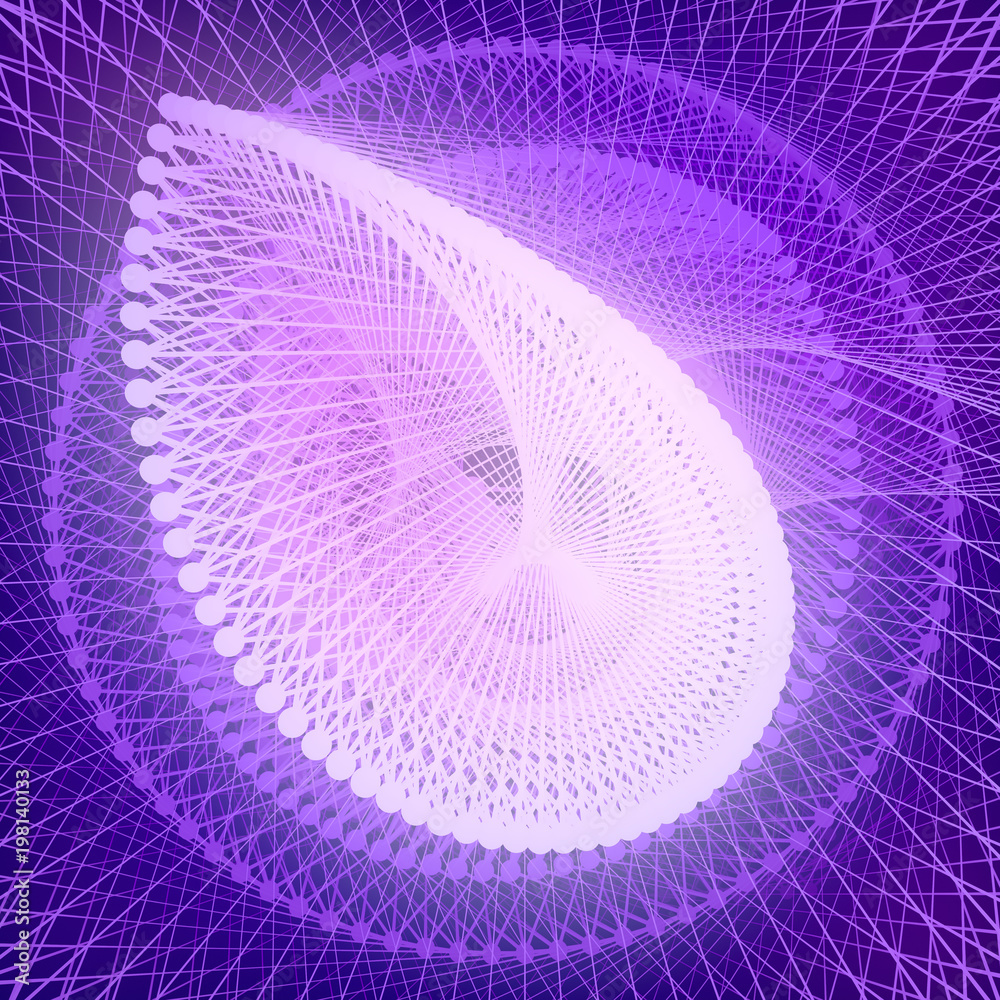 Poster Abstract background with futuristic geometric surface. 3d rendering