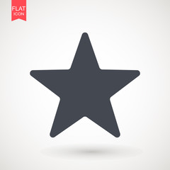 Star vector icon , grey favorite web symbol. Star Icon vector. Simple flat symbol. Perfect pictogram illustration on white background .
