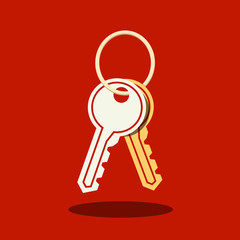 Key Icon. Keys Vector Symbol.