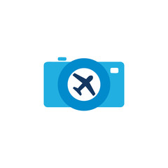 Travel Camera Logo Icon Design