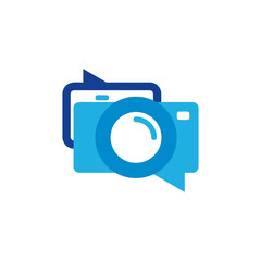 Chat Camera Logo Icon Design