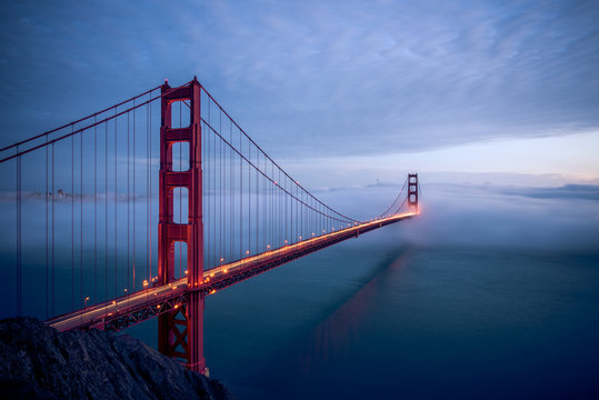 The Golden Gate Bridge in San Francisco