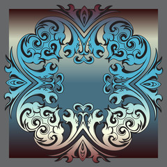 Decorative florid tile