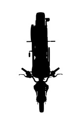 silhouette of motorcycle vector
