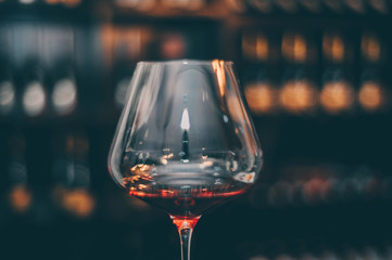 Taste Red Wine Glass - Close Up view