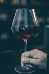 Taste Red Wine Glass - Close Up view