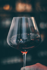 Taste Red Wine Glass - Close Up view