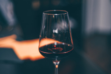 Taste Red Wine Glass - Close Up view