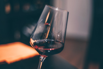 Taste Red Wine Glass - Close Up view