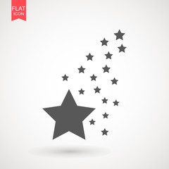 Stars. Star design tattoos. Logo vector , grey favorite web symbol. Icon vector. Simple flat symbol . Perfect pictogram illustration on white background