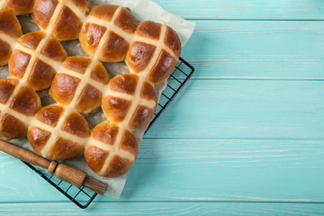 Easter hot cross buns