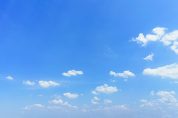 Clouds with blue sky background.