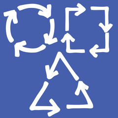 set of recycle arrow