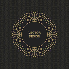 Monogram line vintage frame