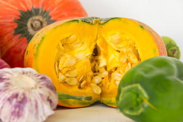 squash and assorted vegetables