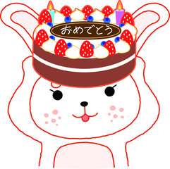 Birthday celebration Rabbit 2