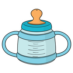 vector of baby bottle