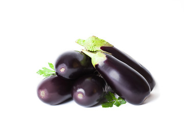 Eggplant isolated on white