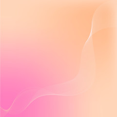 Vector illustration of abstract white lines on pink beige background.