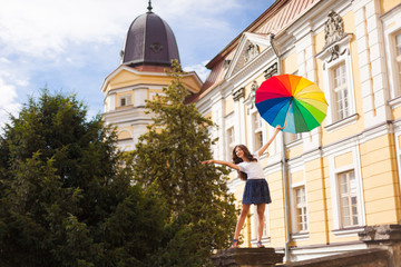 Girl with umbrella