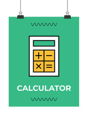 calculator vector icon