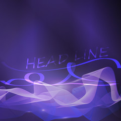 Ultra violet glowing