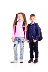 Fototapeta premium The pupils isolated