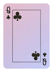 Playing cards, Queen of clubs