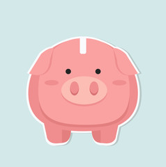 Cute Piggybank cartoon vector