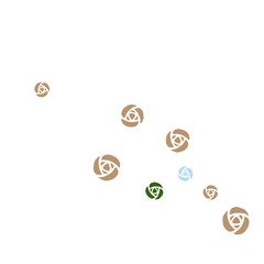 Festive Background with Colorful  flowers. Feminine Pattern for Postcard, Print, Banner or Poster. Small Pretty  roses For Party Decoration, Wedding, Birthday or Anniversary Invitation. 