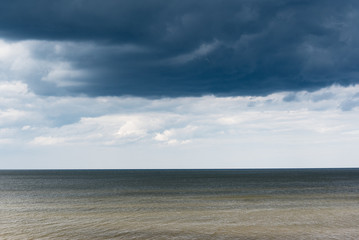 Clouds and Baltic sea.