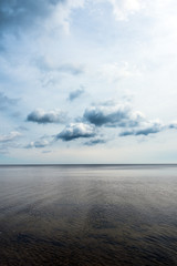Clouds and Baltic sea.
