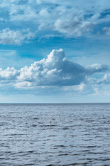 Clouds and Baltic sea.