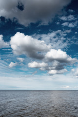 Clouds and Baltic sea.