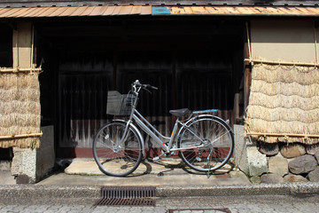 Bicycle around Nagamachi area, known as samurai district of Kanazawa