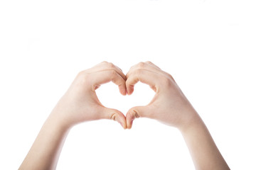 Fototapeta premium Heart shaped hands