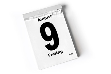 9. August 2019