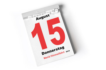 15. August 2019  Mariä Himmelfahrt