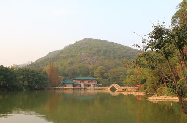 Fototapeta premium West Lake scenic area landscape Guilin China