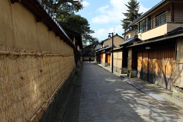 Plakat The Nagamachi area, known as samurai district of Kanazawa