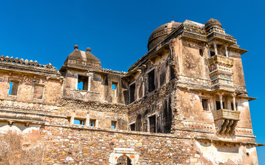 Ruins of Gora Badal Palace at Chittorgarh Fort - Rajasthan, India