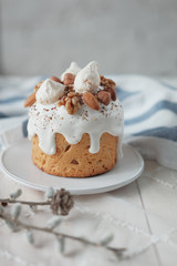 Easter cake on a plate