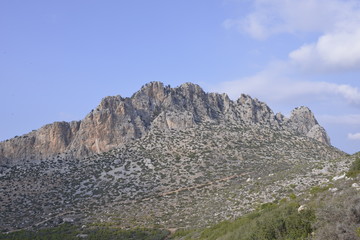 Fototapeta premium Nord Zypern, Besparmak Gebirge