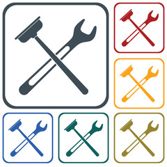 Plumbing work symbol icon