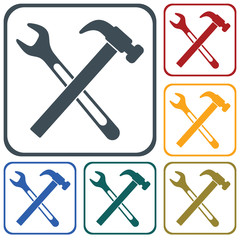 Plumbing work symbol icon