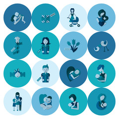 Happy Mothers Day Icons