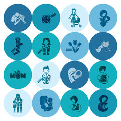 Happy Mothers Day Icons