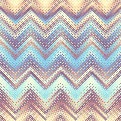 Geometric abstract pattern in low poly pixel art style. Polka dot pattern on low poly background. Seamless chevron pattern. Vector image.